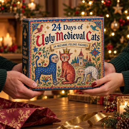 🔥 24 Days of Ugly Medieval Cats – Hilariously Weird Cat Advent Calendar 2026💕