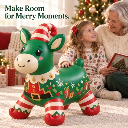 🎅Kids Christmas Animal Bouncy Hopper | Ride-On Inflatable Toy Gift
