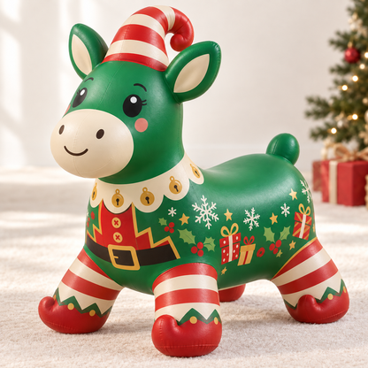 🎅Kids Christmas Animal Bouncy Hopper | Ride-On Inflatable Toy Gift