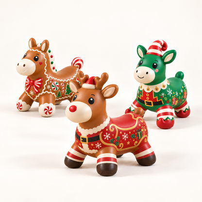🎅Kids Christmas Animal Bouncy Hopper | Ride-On Inflatable Toy Gift