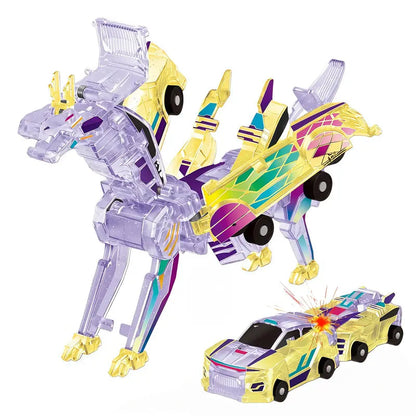 🚗 Transforming Dragon Racing Car – Magnetic 2-in-1 Action Toy 🐉🔥
