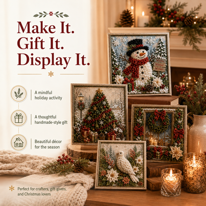 3D Fabric Poke Art Kit – Easy Christmas Craft Kit