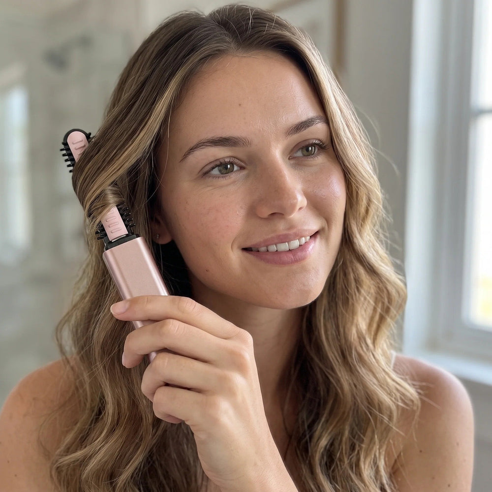 Cordless ceramic hair curler