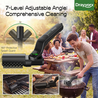 🔥Cordless Electric BBQ Grill Brush with 3-Speed Motor