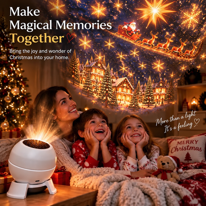 🦌Turn Any Room Into a Christmas Wonderland – Holiday Projection Night Light