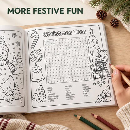 🎨 24-Day Christmas Colouring Advent Book – A New Festive Surprise Every Day 🎄