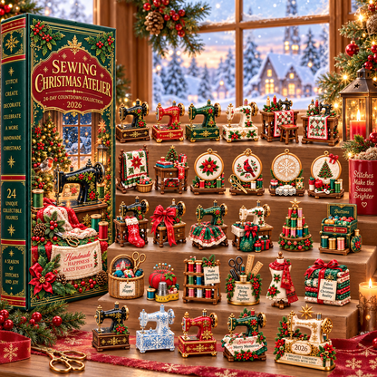 🩷Sewing Christmas Atelier 2026 – 24-Day Countdown Collection with 24 Unique Sewing & Quilting Miniatures