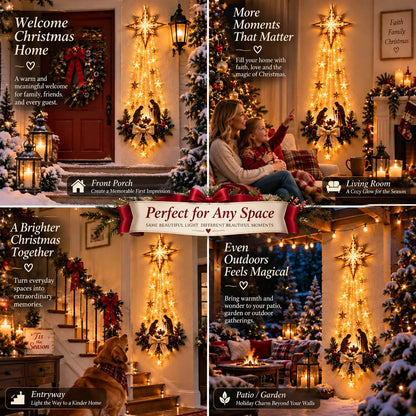 ✨Last Day 49% OFF✨ - Bethlehem Star of Faith™ – Lighted Nativity Christmas Wall Decor