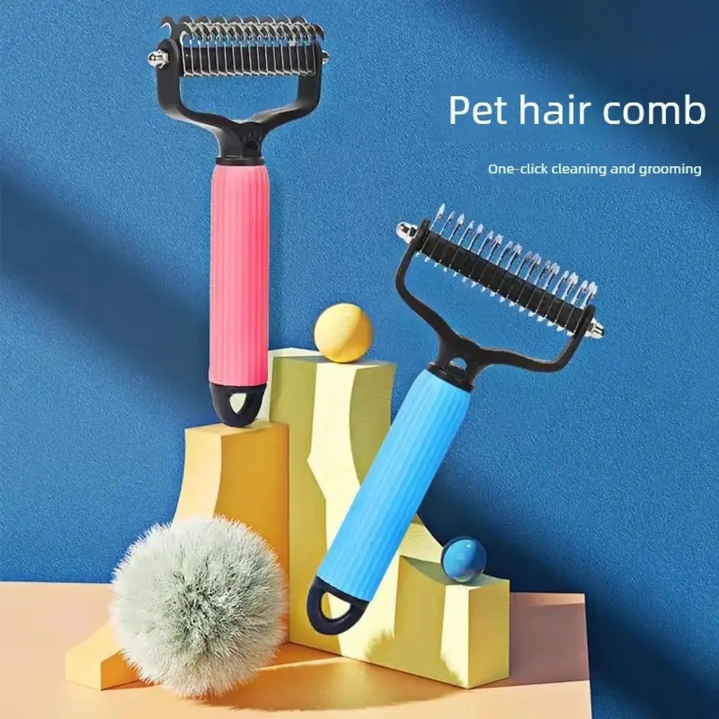 🎁HOT SALE: Only $12.98🔥Dual-Sided Pet Grooming Comb for Dogs & Cats