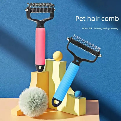 🎁HOT SALE: Only $12.98🔥Dual-Sided Pet Grooming Comb for Dogs & Cats