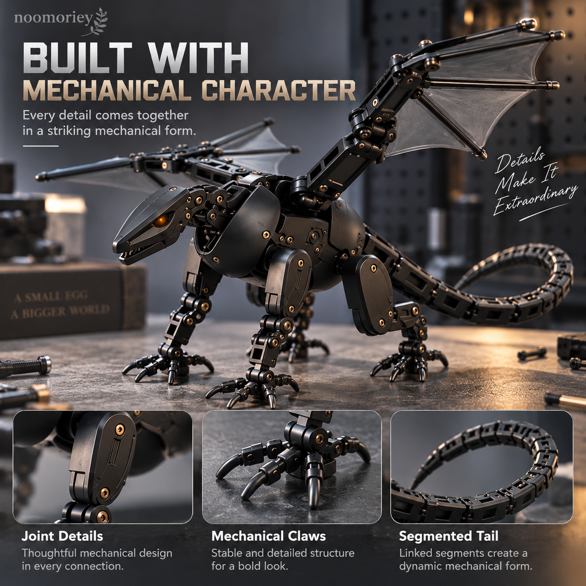🔥Last Day 50% OFF🐉 DragonMorph – Egg to Dragon Transforming Mechanical Toy