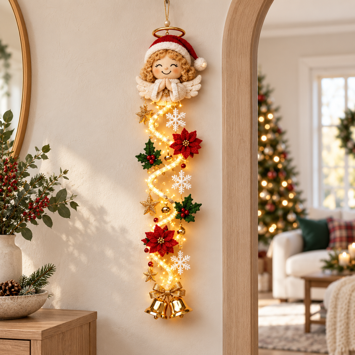 🎄 Glowing Christmas Door Hanger
