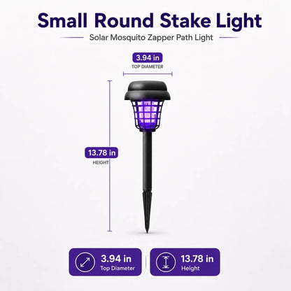 🔥Summer 50% OFF☀️ 2-in-1 Solar Bug Zapper – UV Mosquito Killer + Soft Pathway Light, Auto Dusk-to-Dawn, IP65