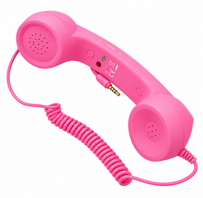 ☎️Retro Phone Handset for Smartphones – Classic Wired Calling Accessory