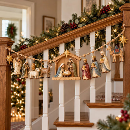 🔥HOT SALE✝️ 🎄 The Night Hope Was Born – Bethlehem Nativity Christmas Garland✨