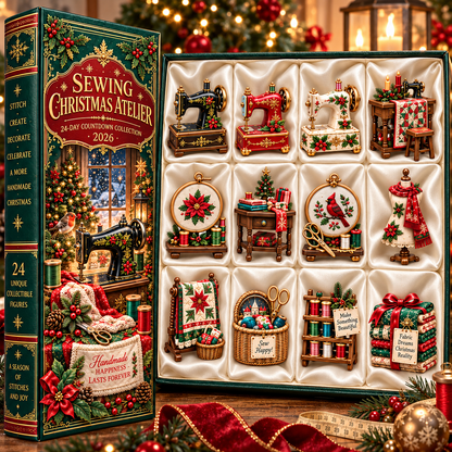 🩷Sewing Christmas Atelier 2026 – 24-Day Countdown Collection with 24 Unique Sewing & Quilting Miniatures