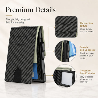 💵 Pop-Up Men's Wallet – Slim, Smart & Secure