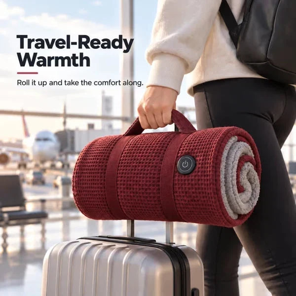 🔥 Wearable Heated Blanket for Cozy Couch & Desk Comfort