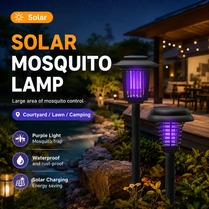 Last Day 49％OFF🌙 Solar Mosquito Zapper Light 2-in-1 UV Bug Killer & Outdoor Garden Lamp