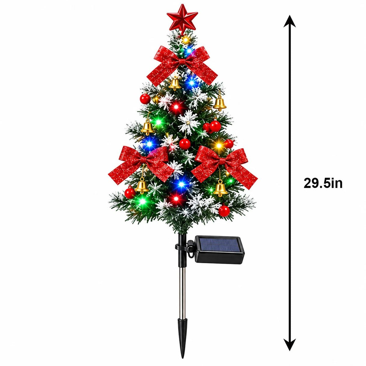🎄 Solar Christmas Tree Lights –  DIY Outdoor Holiday Decor