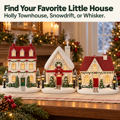 🏡Christmas House Aroma Diffuser – Gentle Mist & Glowing Windows