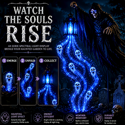 🎁Today 50% OFF🎁💀Halloween Soul Harvester Animated Garden Light