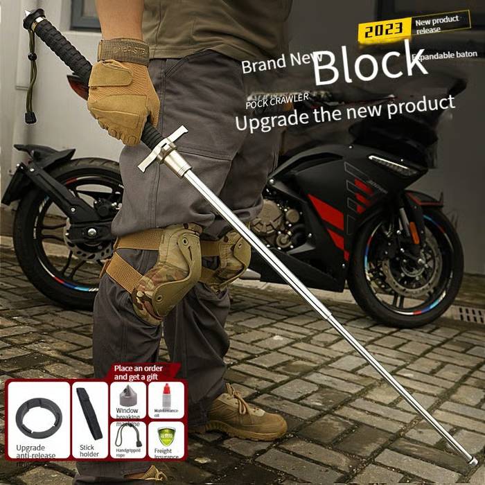 🔥Last Day 49% OFF🔥Improved Self-Defense, Automatically Retractable Hiking Stick