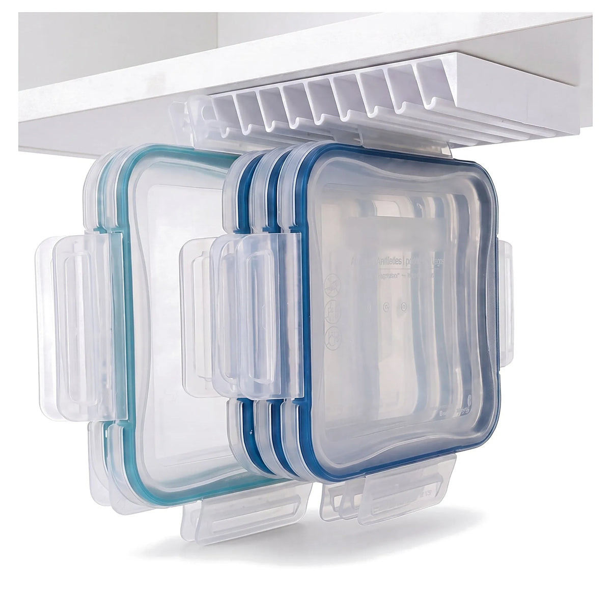 🍱5-Slot Food Container Lid Organizer – 2-Pack