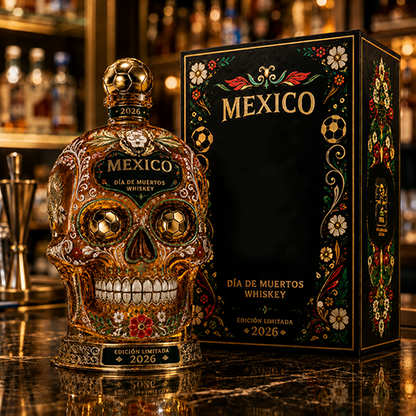 ⚽🇲🇽Mexico 2026 Día de Muertos Whiskey Bottle-Limited Edition