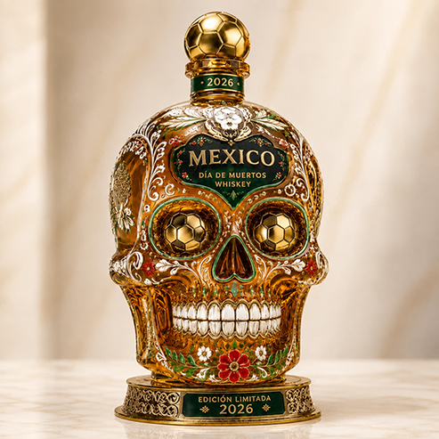 ⚽🇲🇽Mexico 2026 Día de Muertos Whiskey Bottle-Limited Edition