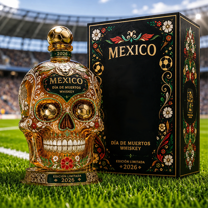 ⚽🇲🇽Mexico 2026 Día de Muertos Whiskey Bottle-Limited Edition