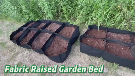 8-grid Fabric Raised Flower Beds