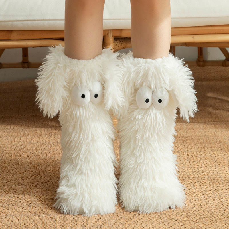 💥Plus Size Fluffy Monster Indoor Slipper Socks💥