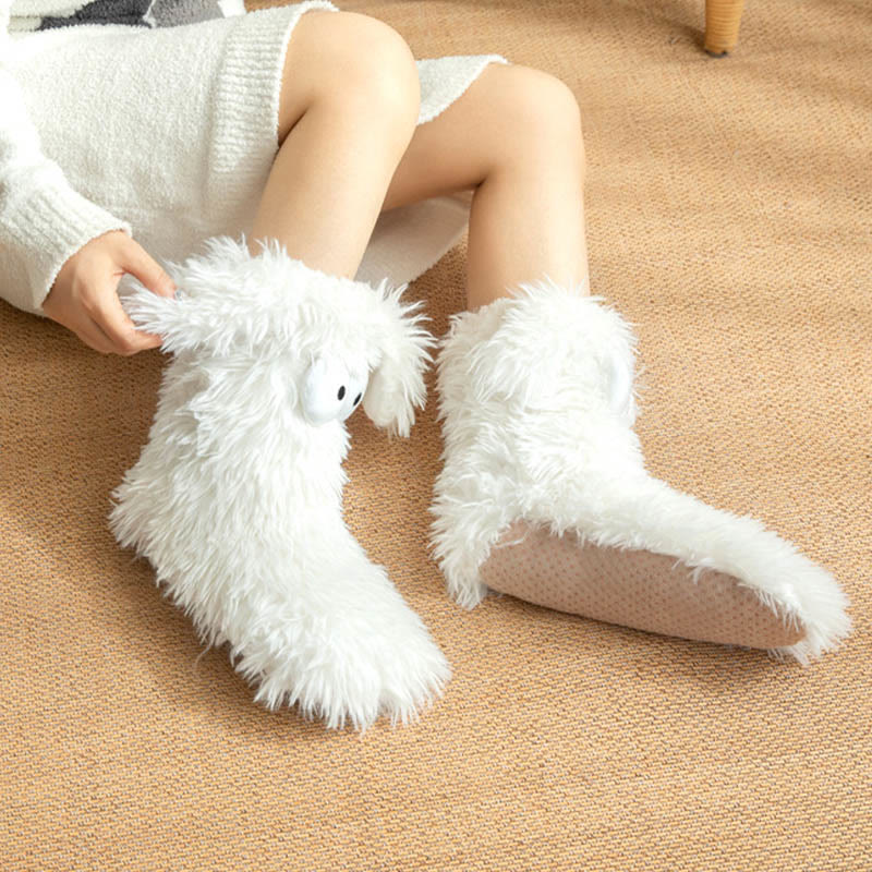 💥Plus Size Fluffy Monster Indoor Slipper Socks💥