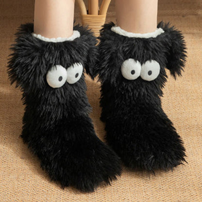 💥Plus Size Fluffy Monster Indoor Slipper Socks💥
