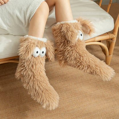 💥Plus Size Fluffy Monster Indoor Slipper Socks💥