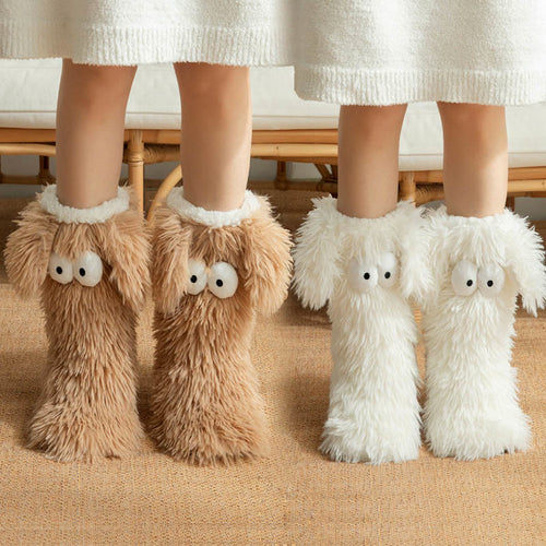 💥Plus Size Fluffy Monster Indoor Slipper Socks💥
