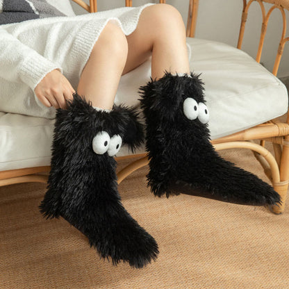💥Plus Size Fluffy Monster Indoor Slipper Socks💥