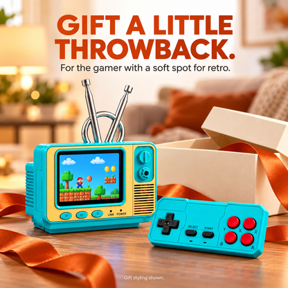 🎮 Mini Retro TV Game Console | 308 Games & Gamepad