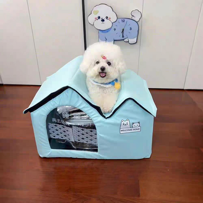 50%OFF Pet Air Conditioned house(Free ice bag 10+ water absorbent cotton bag*2+ cold-proof pad*1]