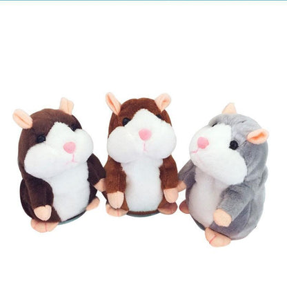 🐹💝70% OFF!!!-Ready for Christmas!🎄🎁Talking Hamster Plush – repeats whatever you say, auto head-shaking, hilarious fun for kids & adults