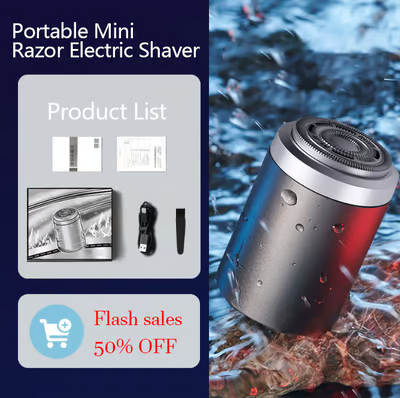 🔥Hot Promotion 49% OFF🔥Powerful Mini Electric Shaver With Digital Display