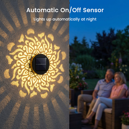🌞Solar Mandala Light – Stunning Pattern Projection, 2-in-1 Floor & Wall Design