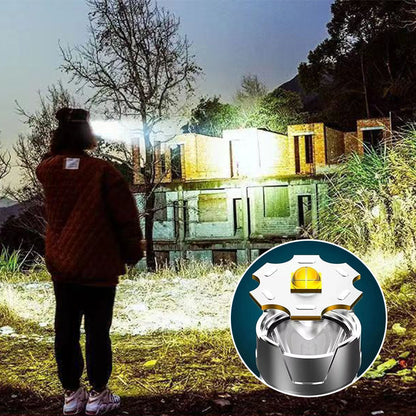🎁🐟 [Bright Gift: Hot Sale 80% OFF👍 – Limited Time!⏰] Portable Waterproof Smart LED Headlamp – Outdoor Fishing Essential, Motion Sensor, USB Charging. Hands-Free & Reliable! 🔦💧✨