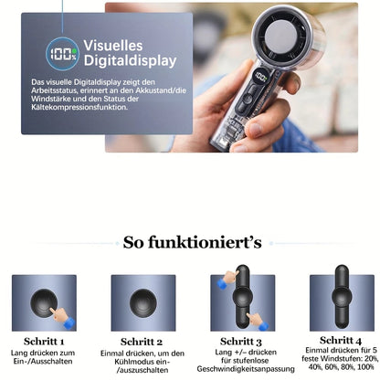 🔥 Limited Summer Deal!❄️Bladeless Portable Refrigeration Fan