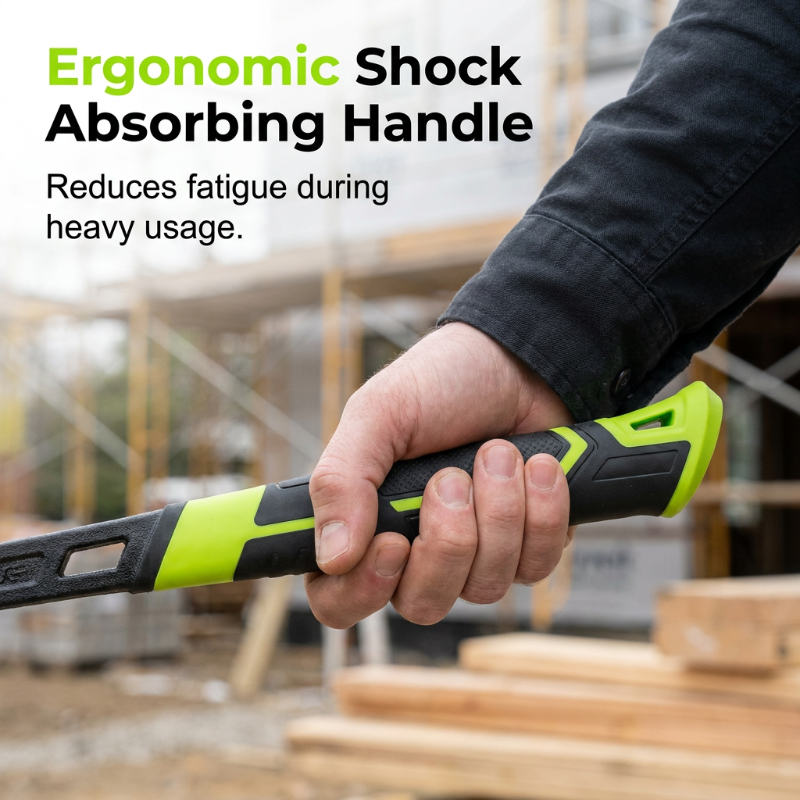 🔨🏗️Extra-sturdy Multi-purpose Claw Hammer – Professional-quality And Heat-treated – With A Non-slip Handle, Ideal For Fitting Window Frames, Demolition Work, Or DIY Projects – Durable And Well-balanced🛠️