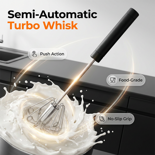 🔥Last Day Promotion 50% OFF🔥Stainless Steel Semi-Automatic Hand Egg Beater