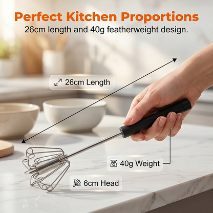 🔥Last Day Promotion 50% OFF🔥Stainless Steel Semi-Automatic Hand Egg Beater