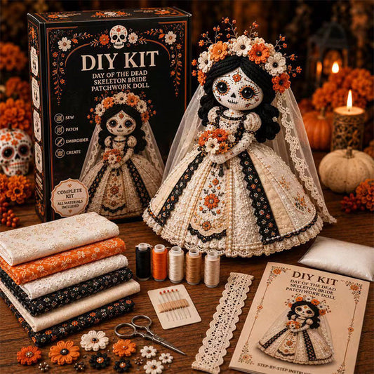 ⏳Time-Limited Special⏰Skeleton bride craft kit – complete, detailed, perfect for Halloween decor!