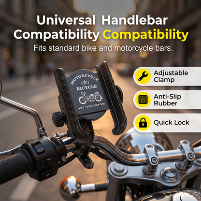 Quick-Release Bike Phone Mount with Secure Lock👍